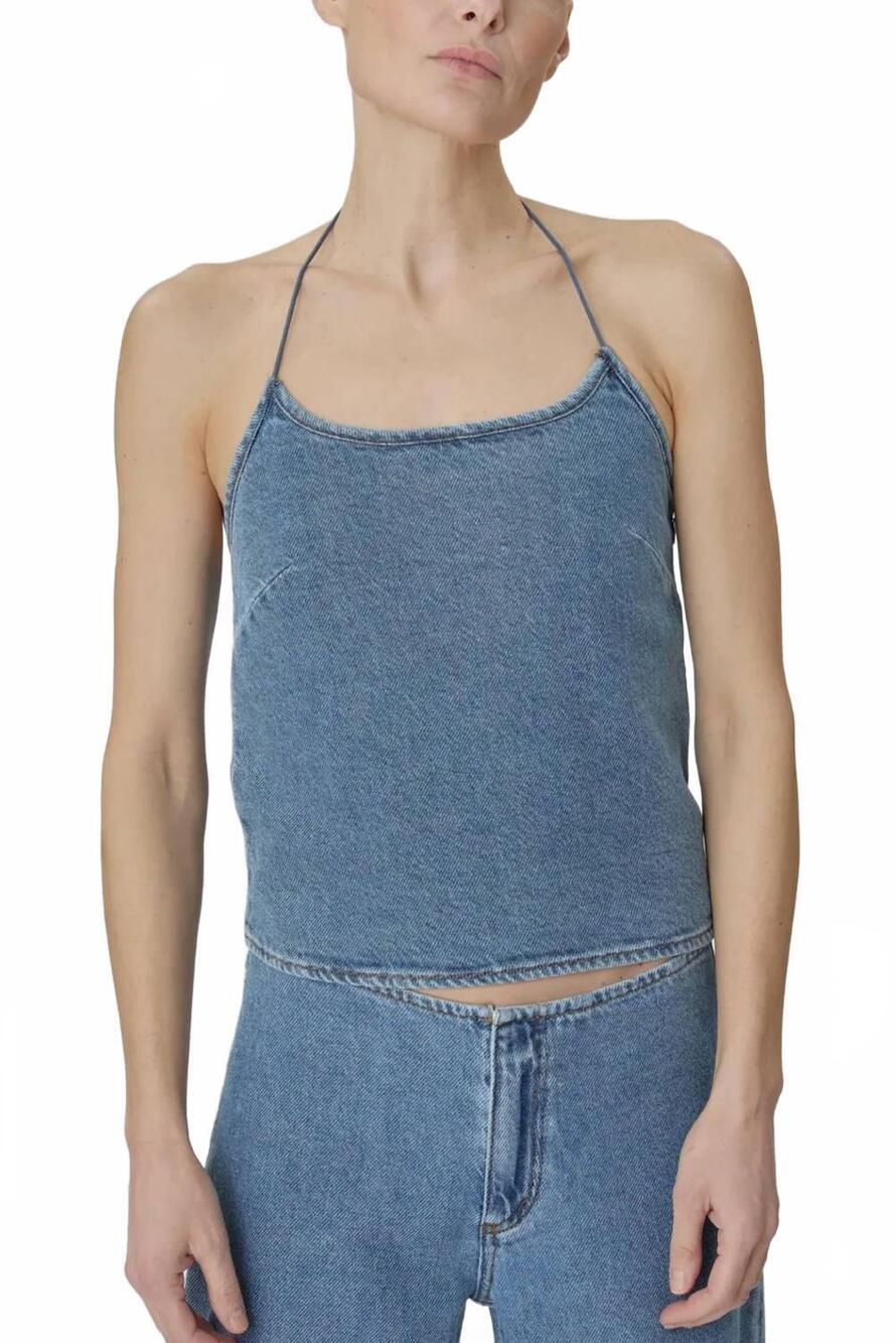 NEW STILL HERE toggle tank in classic blue